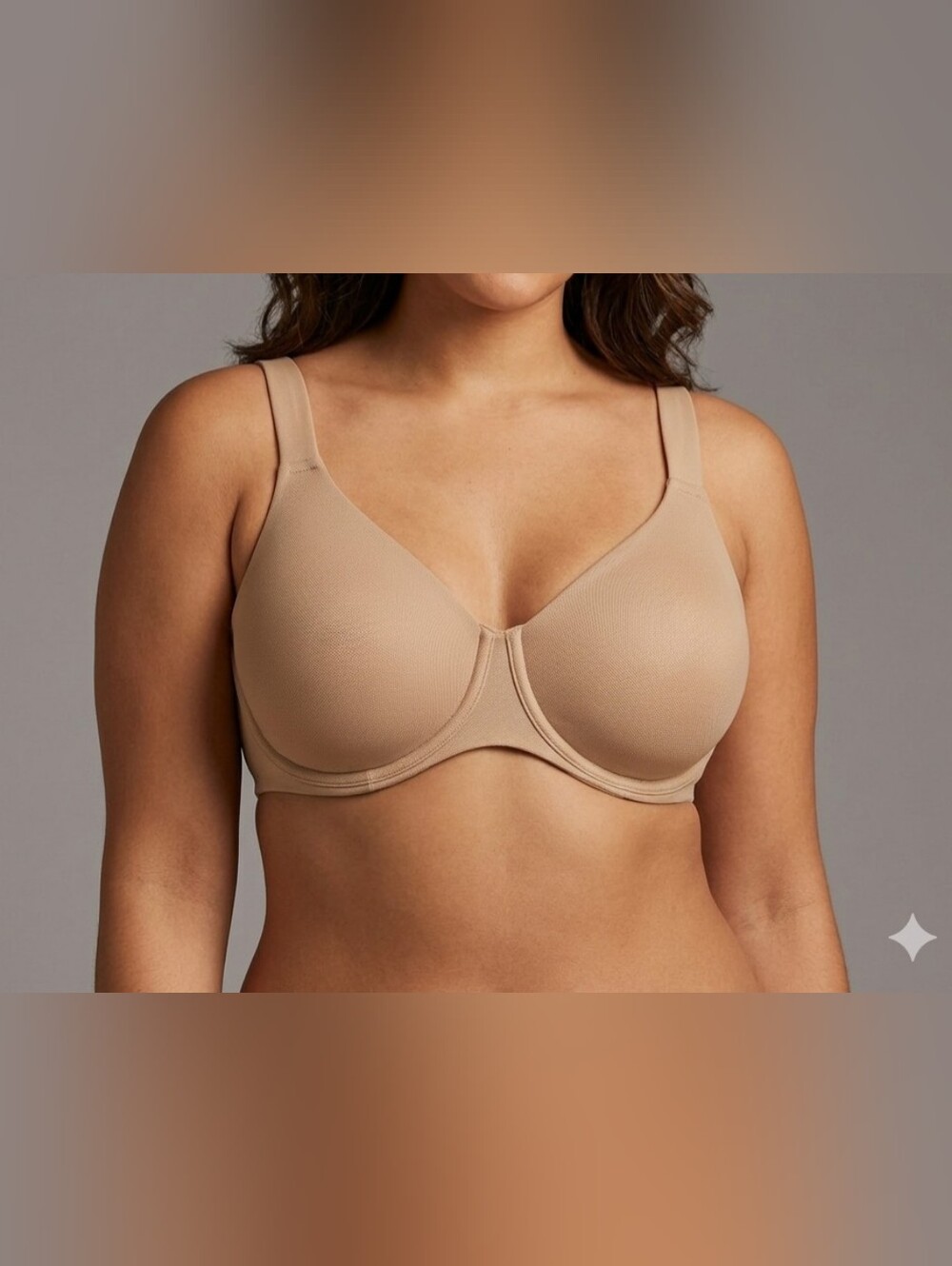 CACIQUE Women's bra Underwire beige Size 44DD.